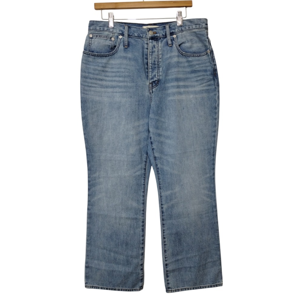 Madewell Women's Button-Fly‎ High-Rise Slim Demi-Boot Jeans Size 31 Blue NEW